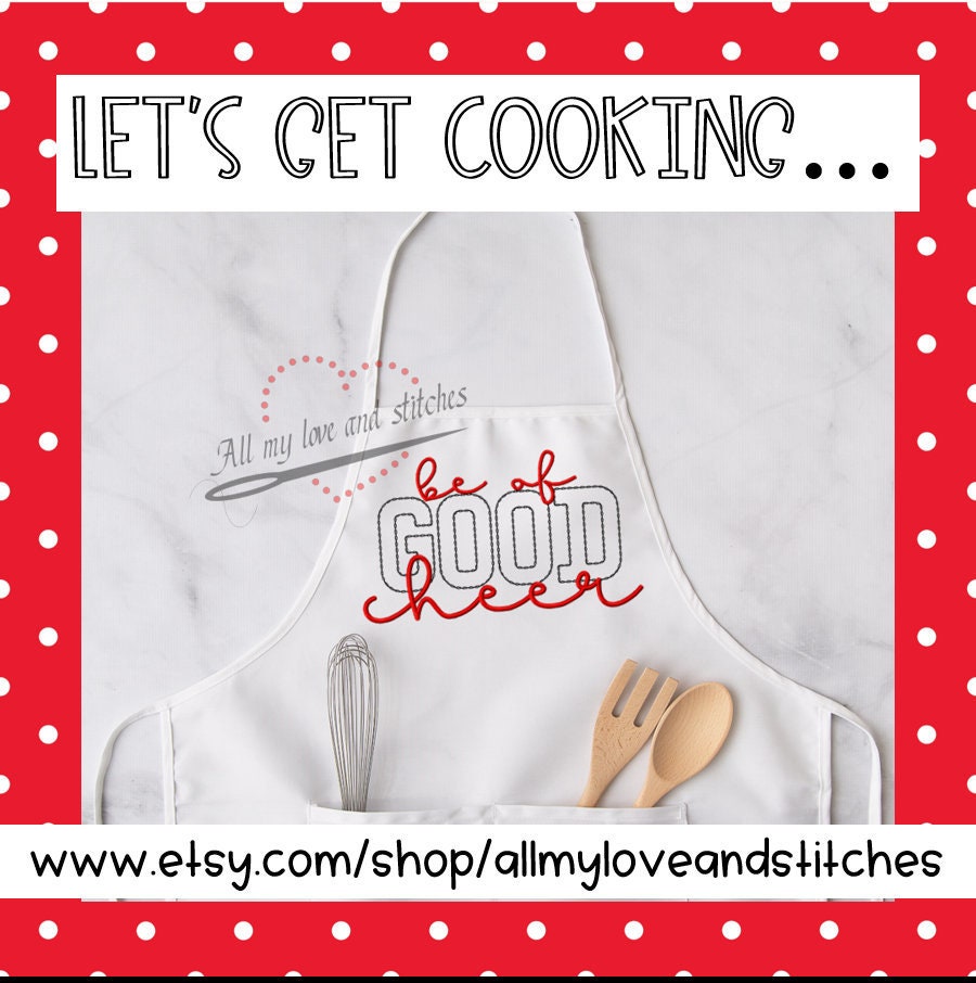 Be Of Good Cheer Merry Christmas Cooking Apron