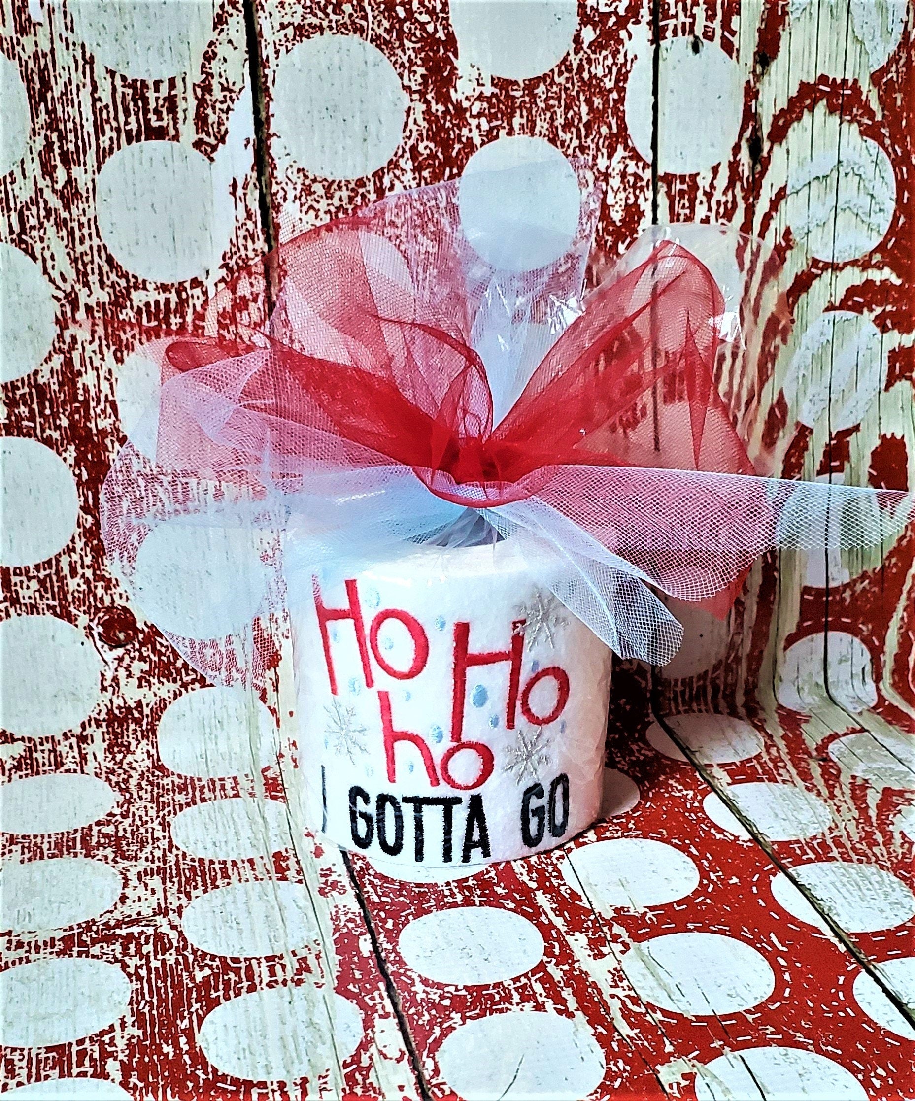 Ho Ho Ho I Gotta Go Toilet Paper Gag Gift