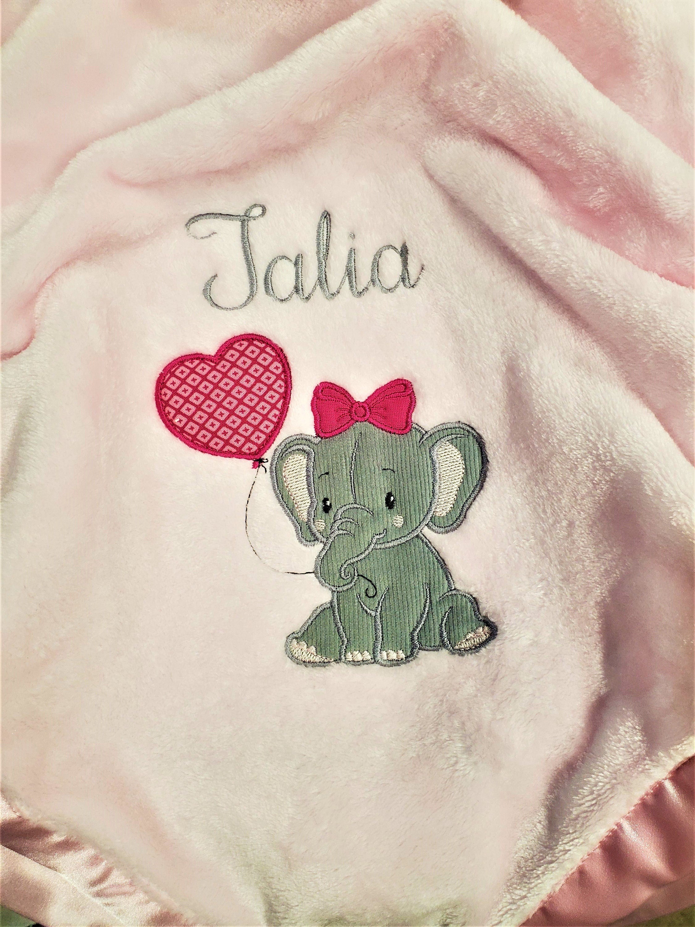 Elephant Baby Blanket Shower Gift