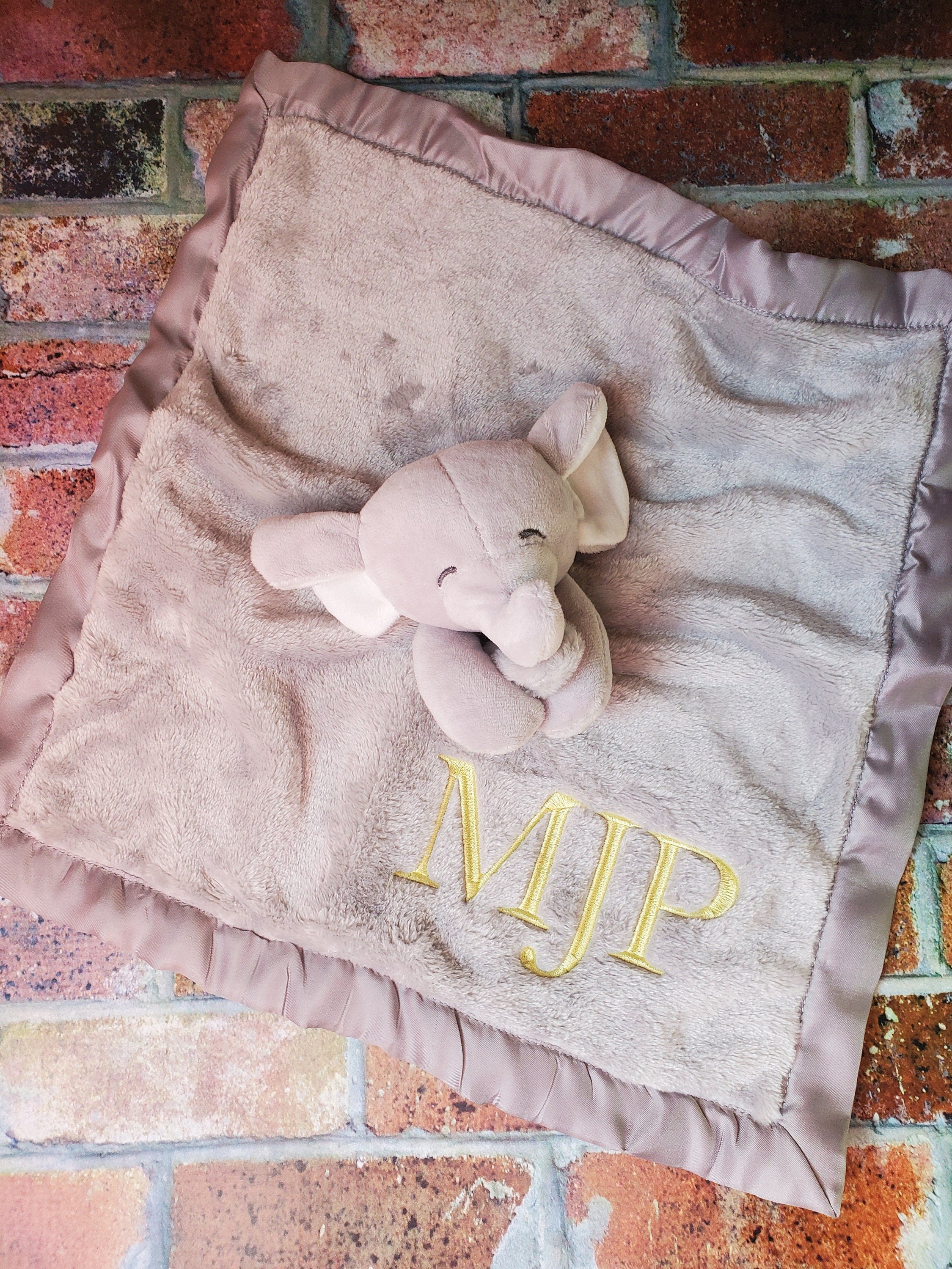 Personalized Elephant Lovey