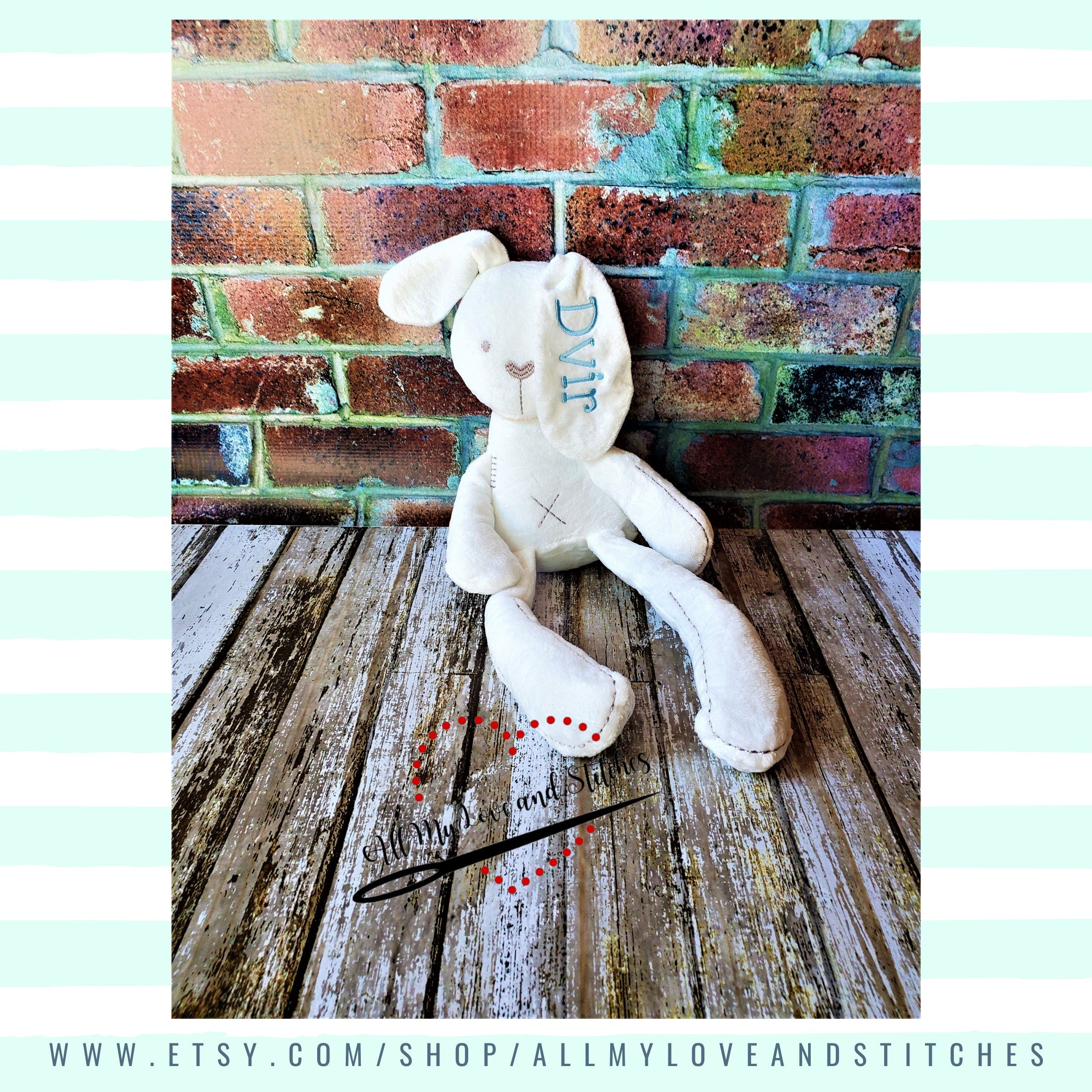 Bunny Lovey Baby Shower Gift