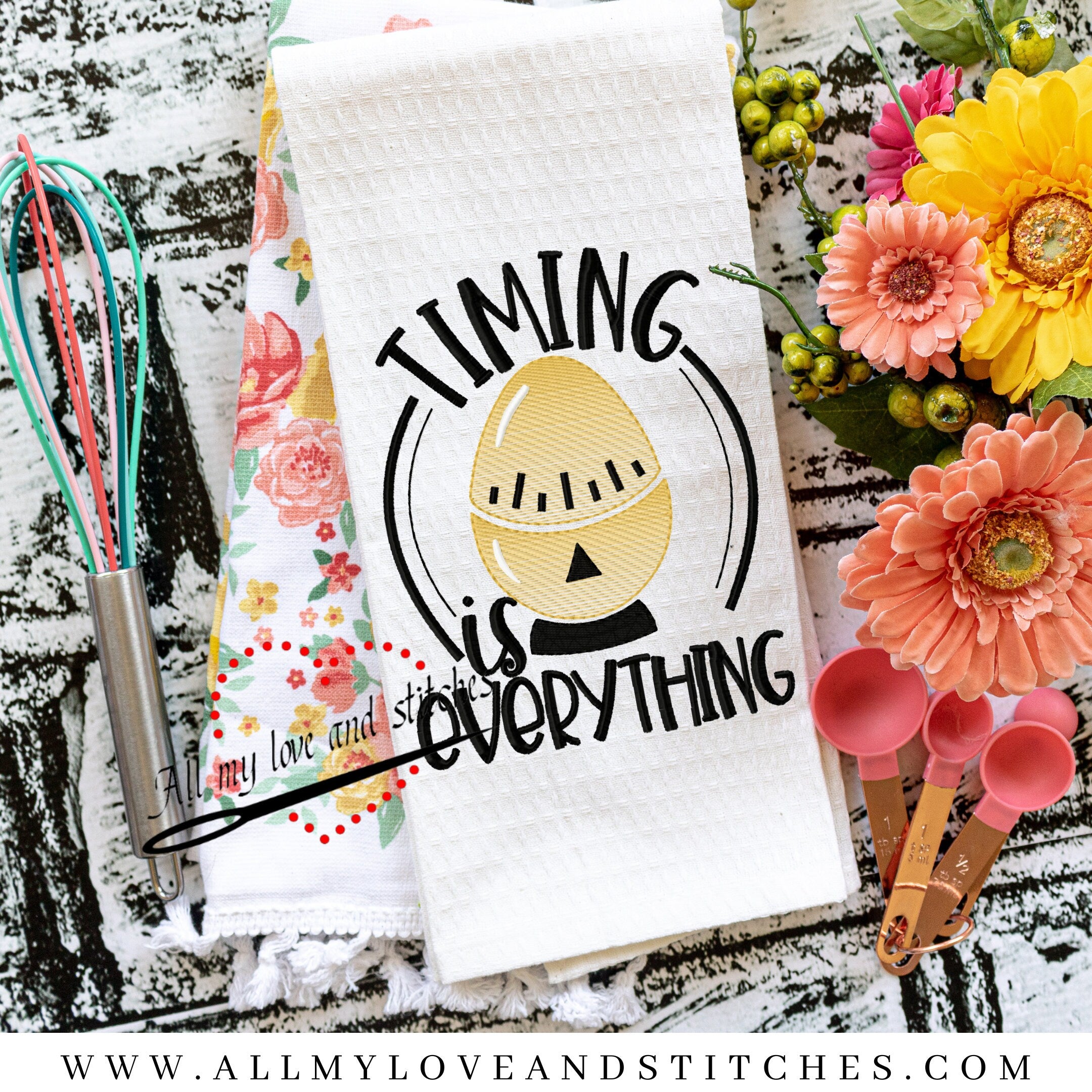 Timing Is Everything Kitchen Towel