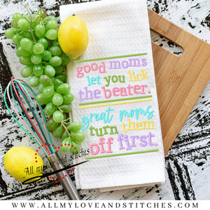 Choice of Two Mother's Day Kitchen Dish Towels