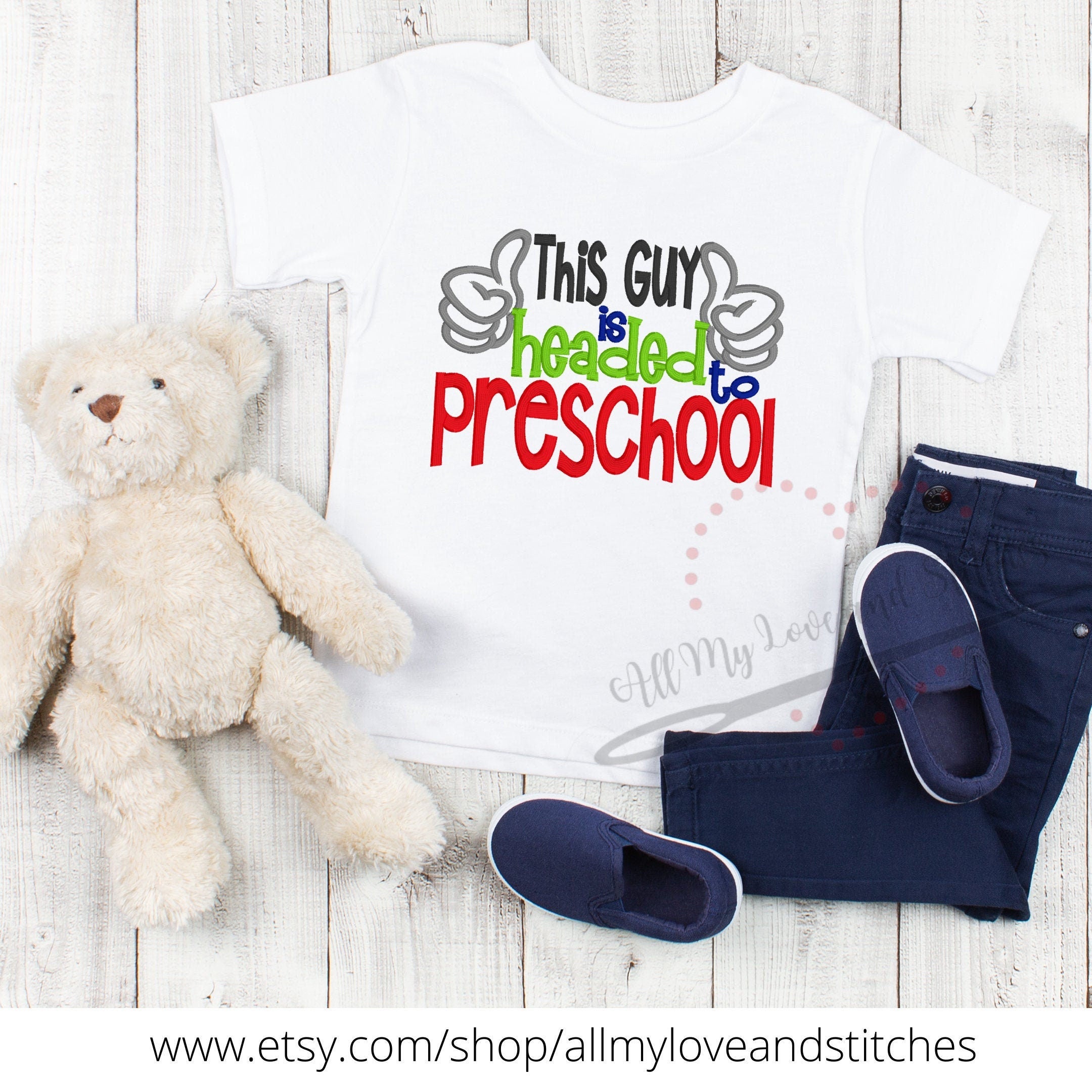 This Guy Is Headed To Preschool Toddler and Youth Shirt