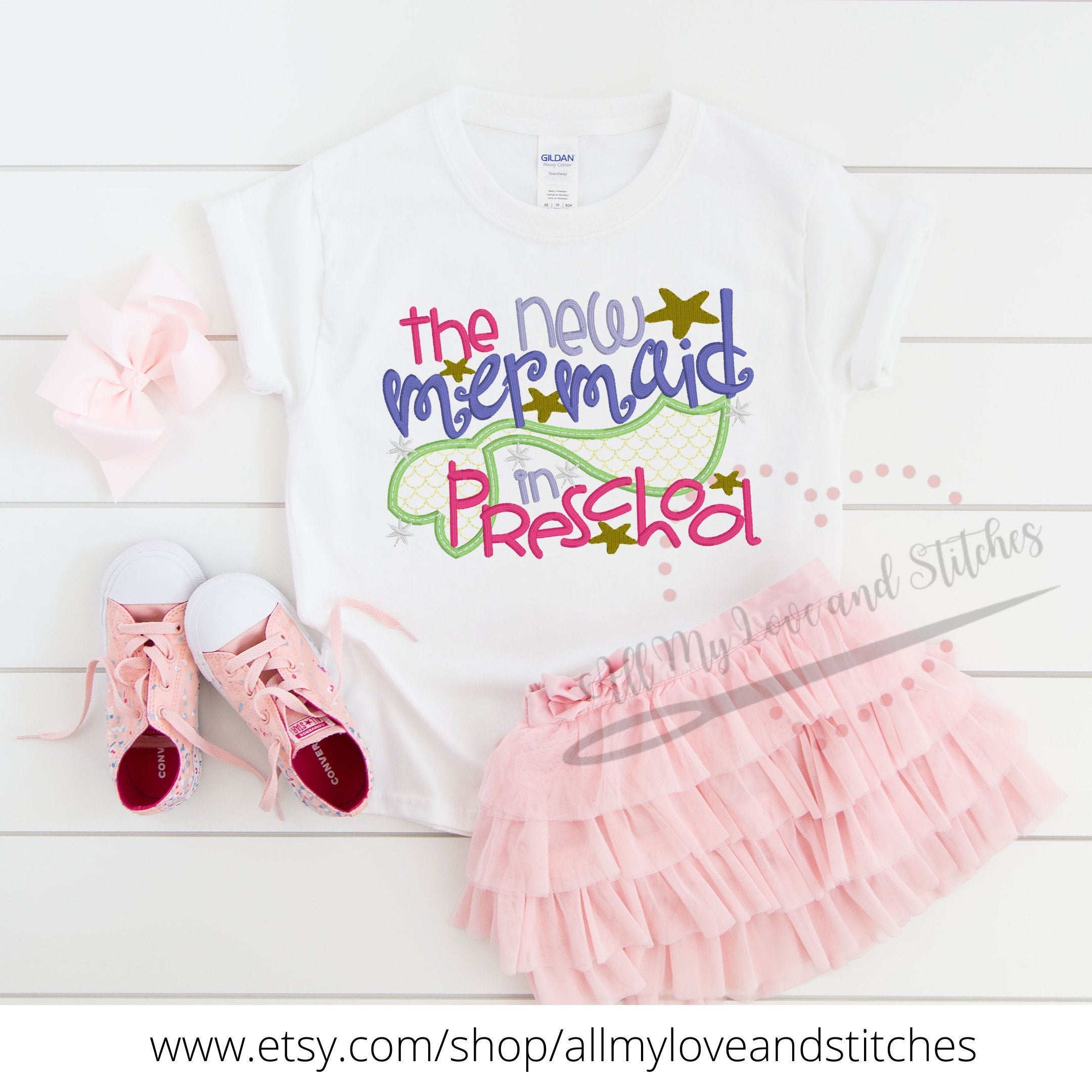 The New Mermaid In Preschool First Day of School Toddler and Youth Shirt