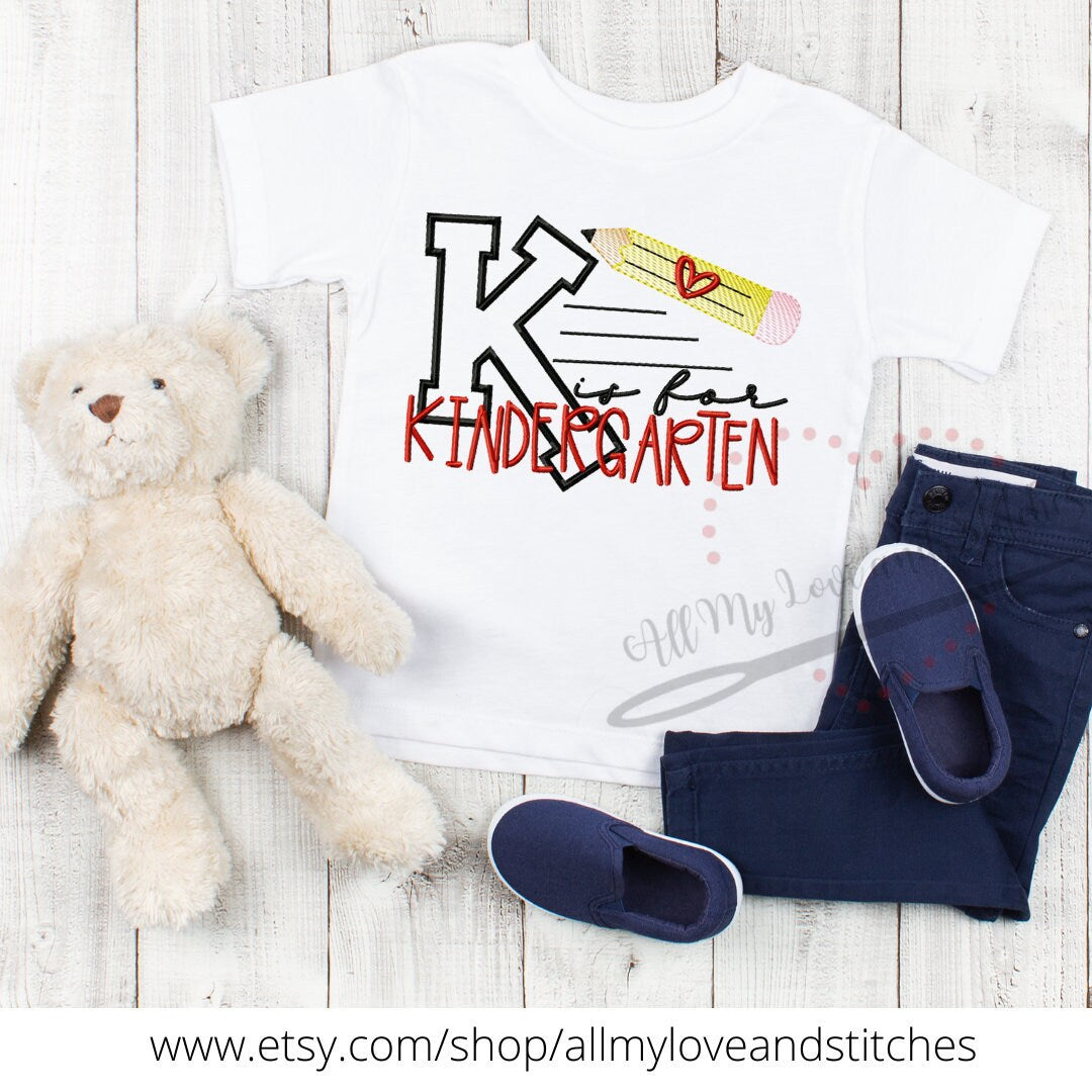 K Is For Kindergarten Youth Shirt